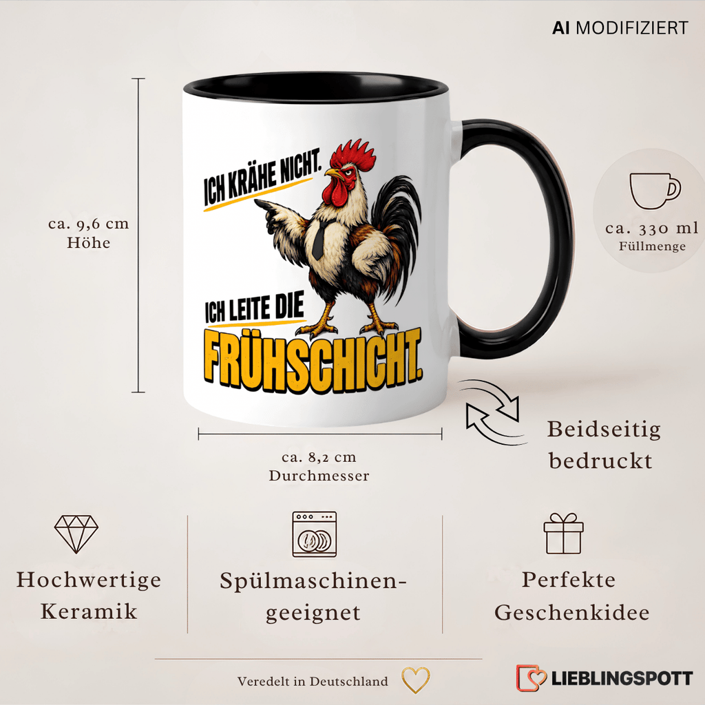 Hahn Tasse Maße und USPs