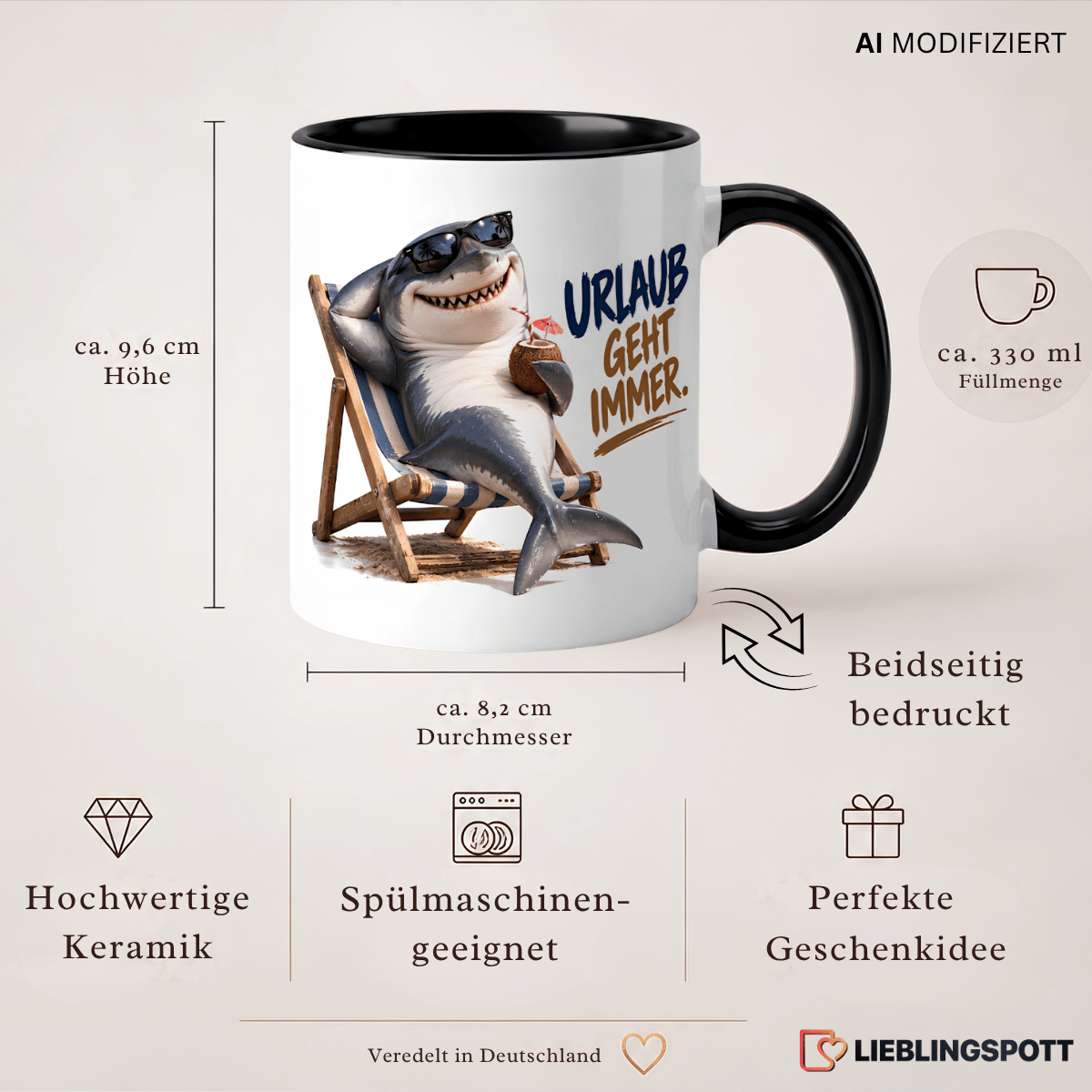 Hai Tasse Maße und USPs