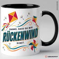 Rückenwind Tasse Schwarz