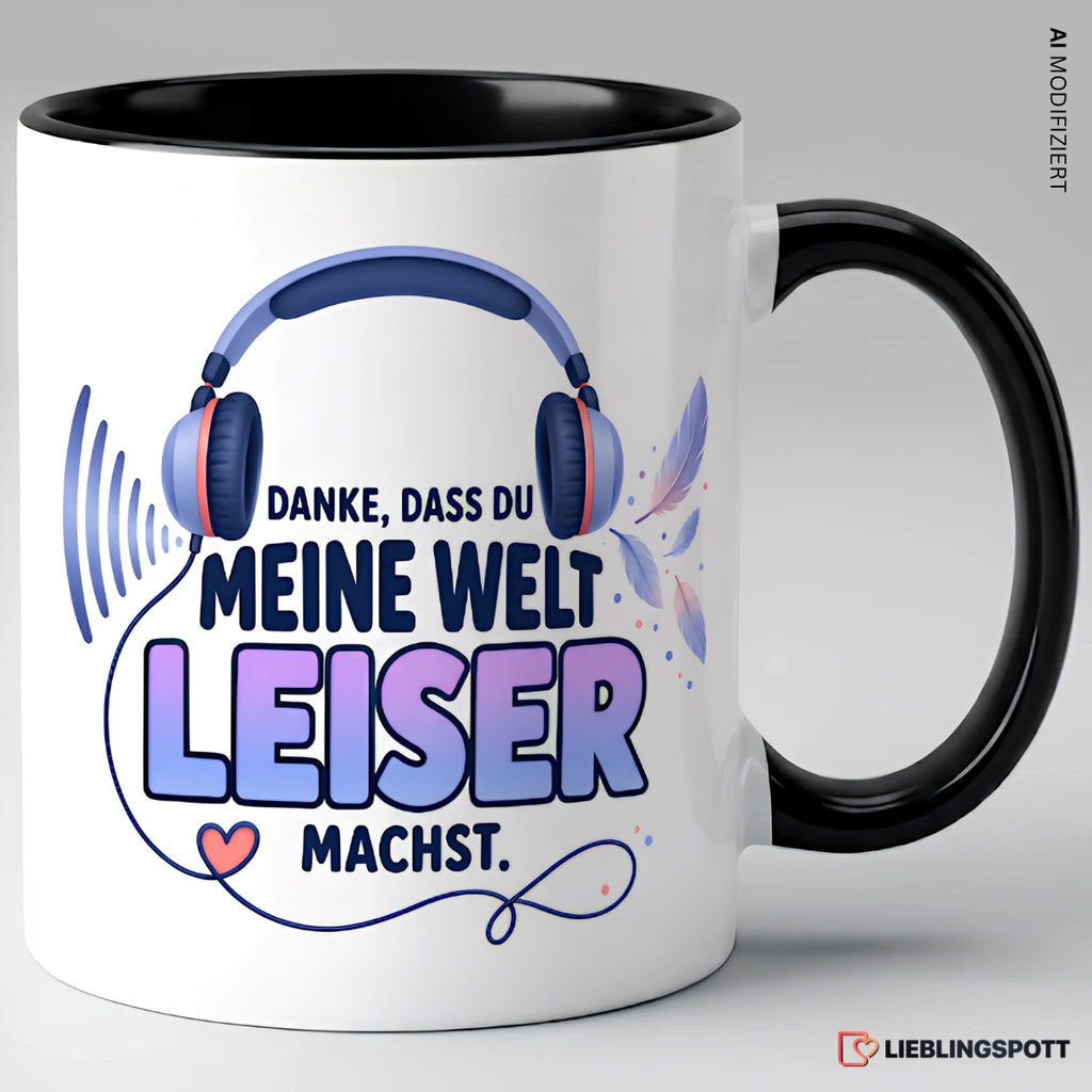 Leiser Tasse Schwarz