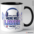 Leiser Tasse Schwarz