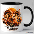 Widder Sternzeichen Tasse Schwarz – Keramik 330 ml