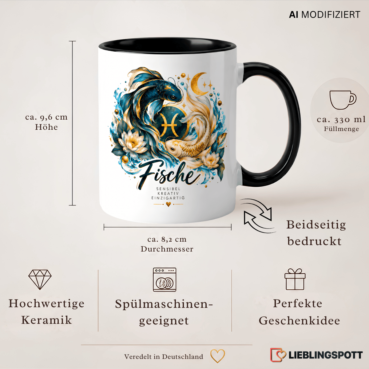 Fische Sternzeichen Tasse Produktinformationen