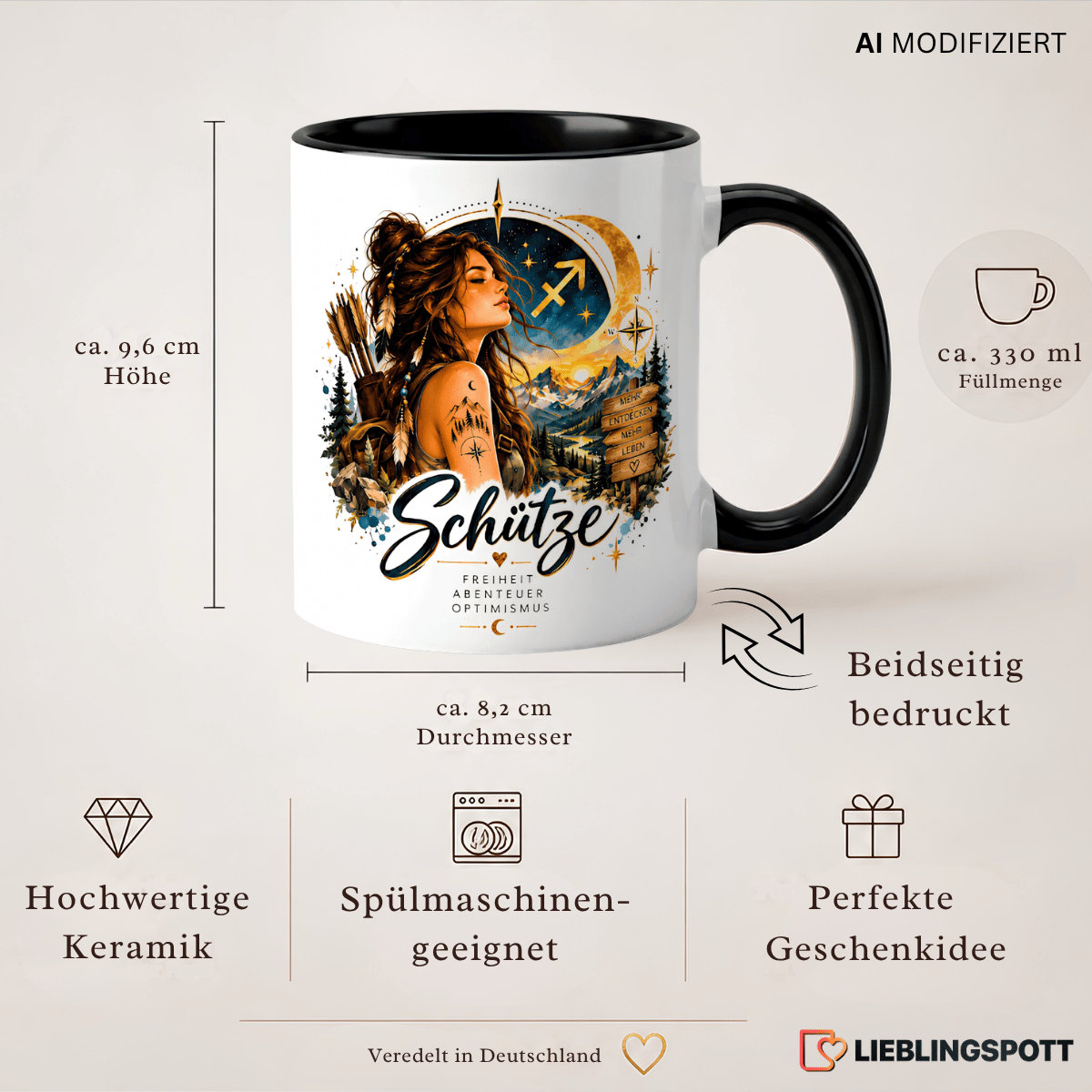 Schütze Sternzeichen Tasse Produktinformationen