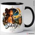 Schütze Sternzeichen Tasse Schwarz