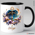 Waage Sternzeichen Tasse Schwarz