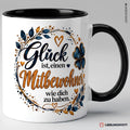 Mitbewohner Tasse mit Spruch – Schwarz