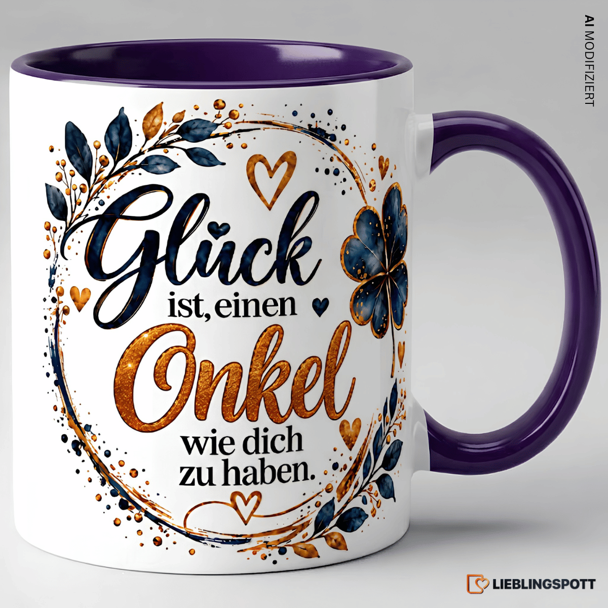 Onkel Tasse Glück ist einen Onkel wie dich zu haben - Violett