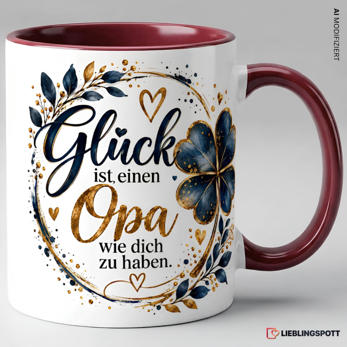Opa Tasse Glück ist einen Opa wie dich zu haben - Maroon