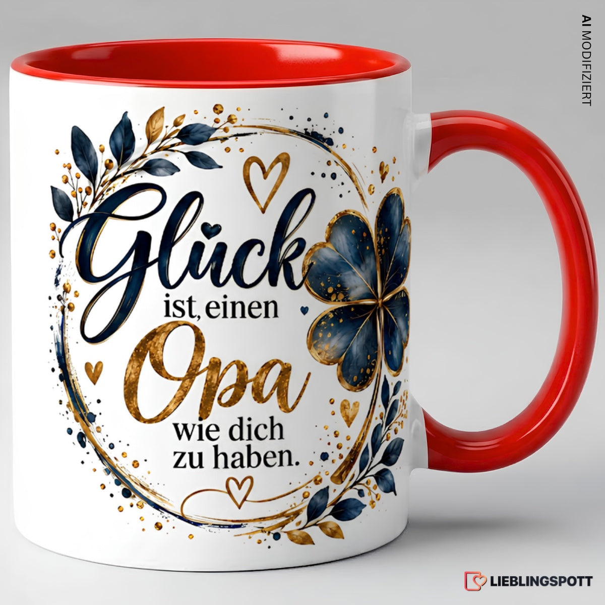 Opa Tasse Glück ist einen Opa wie dich zu haben - Rot