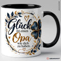 Opa Tasse Glück ist einen Opa wie dich zu haben - Schwarz