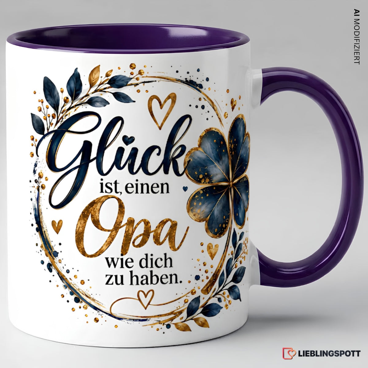 Opa Tasse Glück ist einen Opa wie dich zu haben - Violett