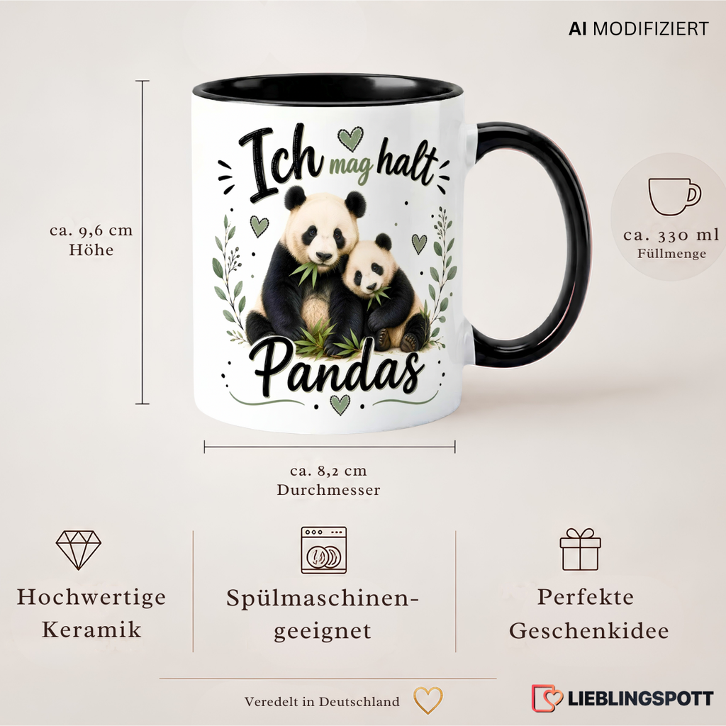 Panda Tasse Produktdetails 330 ml