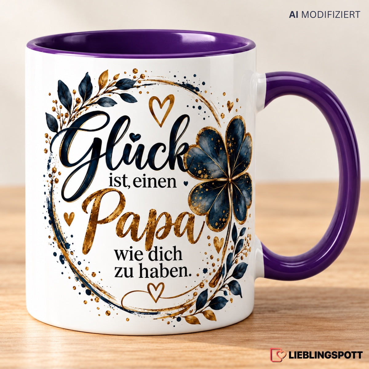 Papa Tasse Glück ist einen Papa wie dich zu haben - Lifestyle