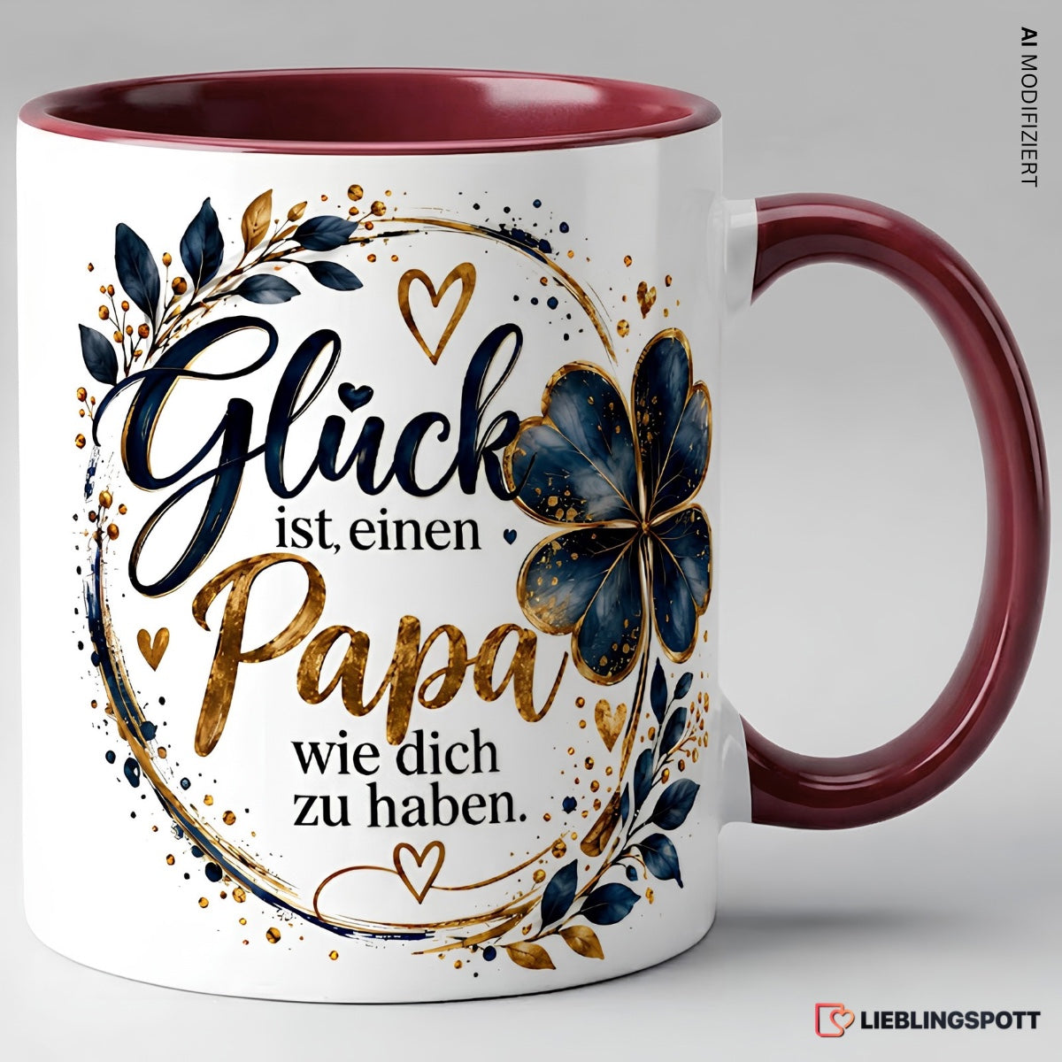 Papa Tasse Glück ist einen Papa wie dich zu haben - Maroon