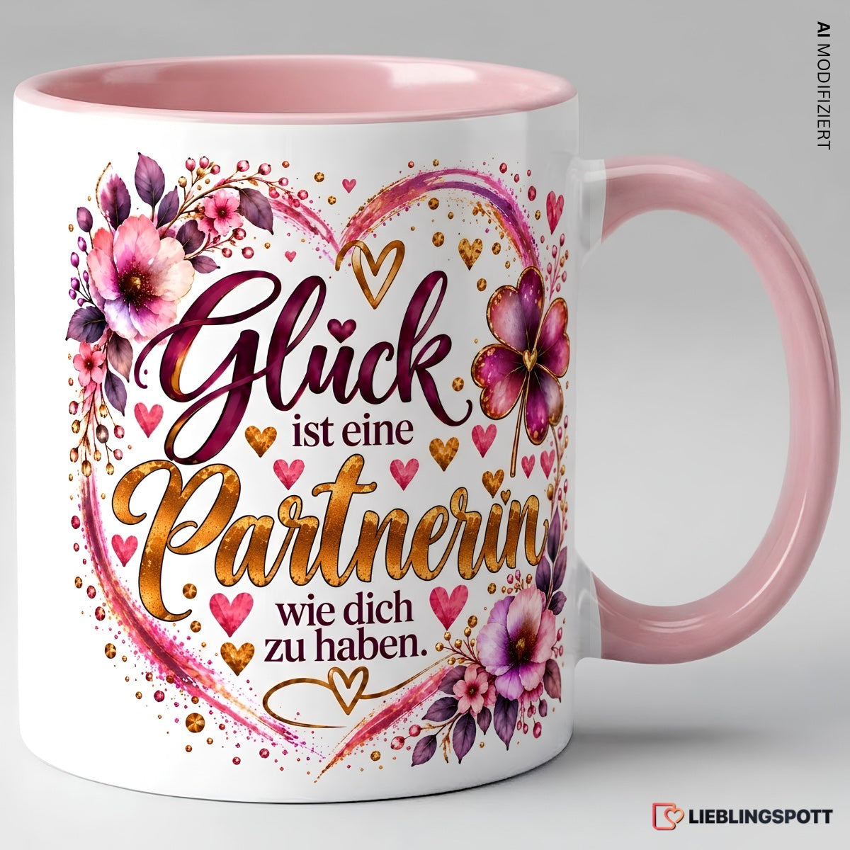 Partnerin Tasse Glück ist eine Partnerin wie dich zu haben – Rosa