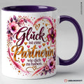 Partnerin Tasse Glück ist eine Partnerin wie dich zu haben – Violett