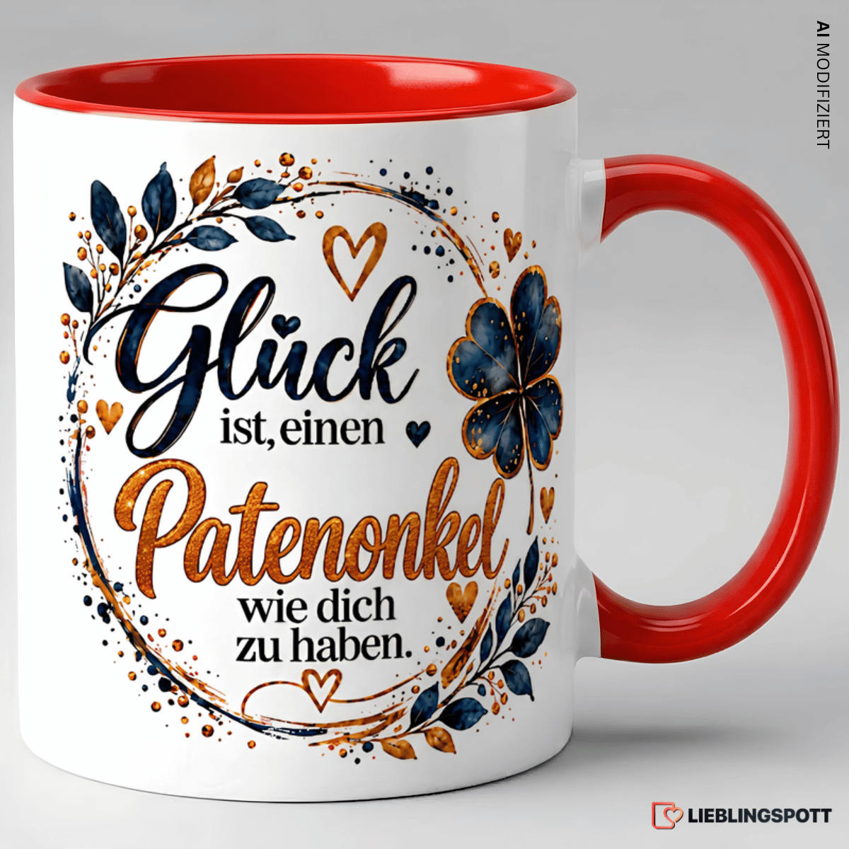 Patenonkel Tasse Rot