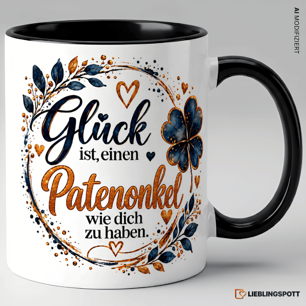 Patenonkel Tasse Schwarz