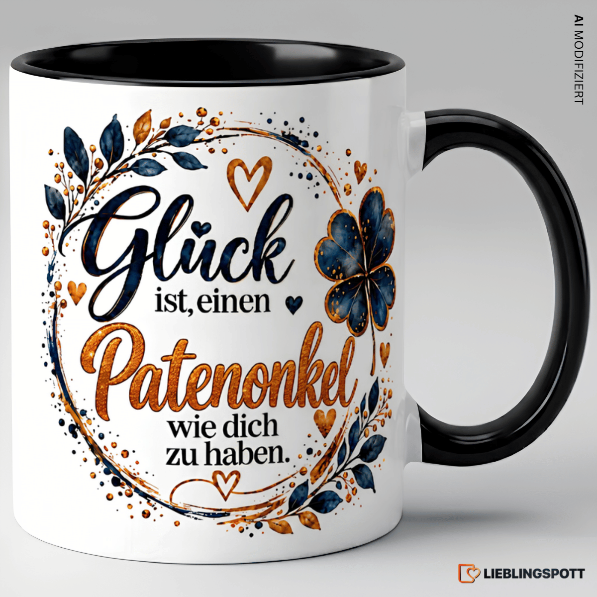 Patenonkel Tasse Schwarz