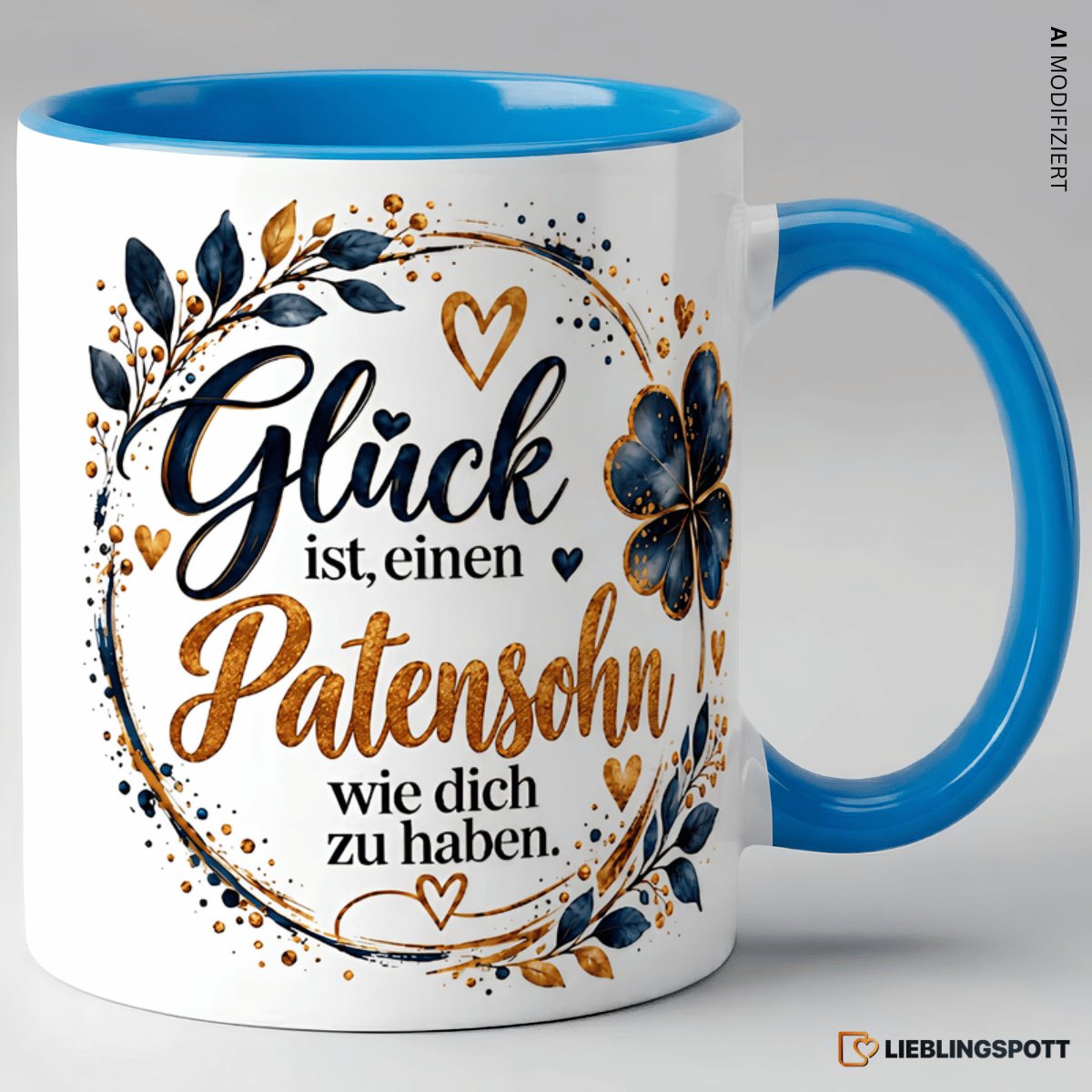 Patensohn Tasse Glück ist einen Patensohn wie dich zu haben - Blau