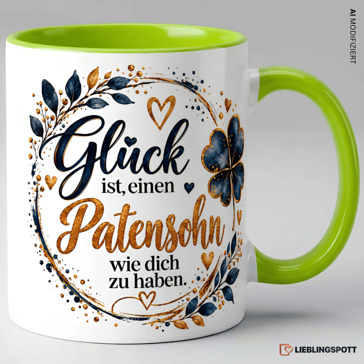 Patensohn Tasse Glück ist einen Patensohn wie dich zu haben - Grün