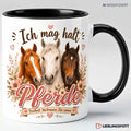 Pferde Tasse Schwarz – Ich mag halt Pferde