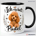 Pudel Tasse Ich mag halt Pudel – Schwarz