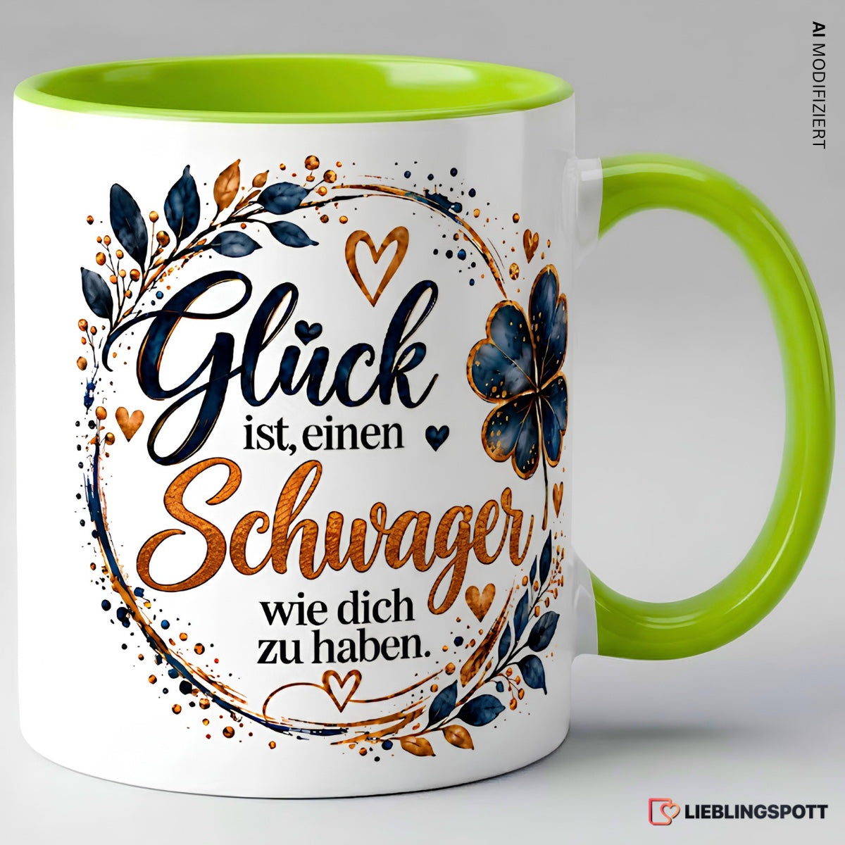 Schwager Tasse Glück ist einen Schwager wie dich zu haben – Grün