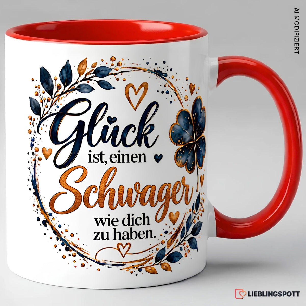 Schwager Tasse Glück ist einen Schwager wie dich zu haben – Rot