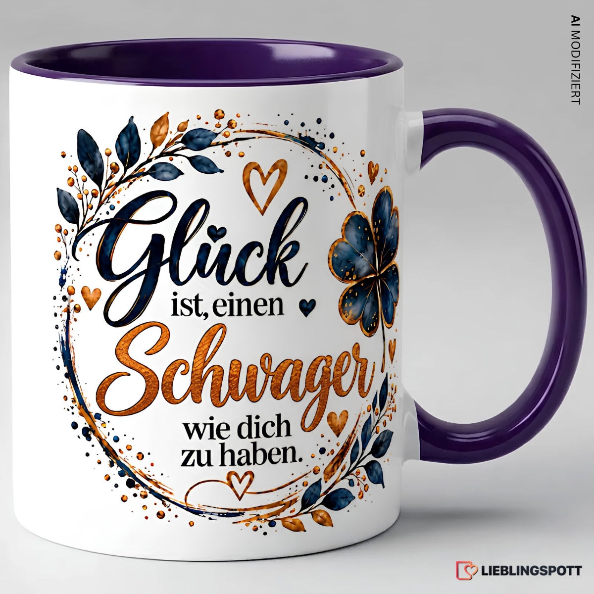 Schwager Tasse Glück ist einen Schwager wie dich zu haben – Violett