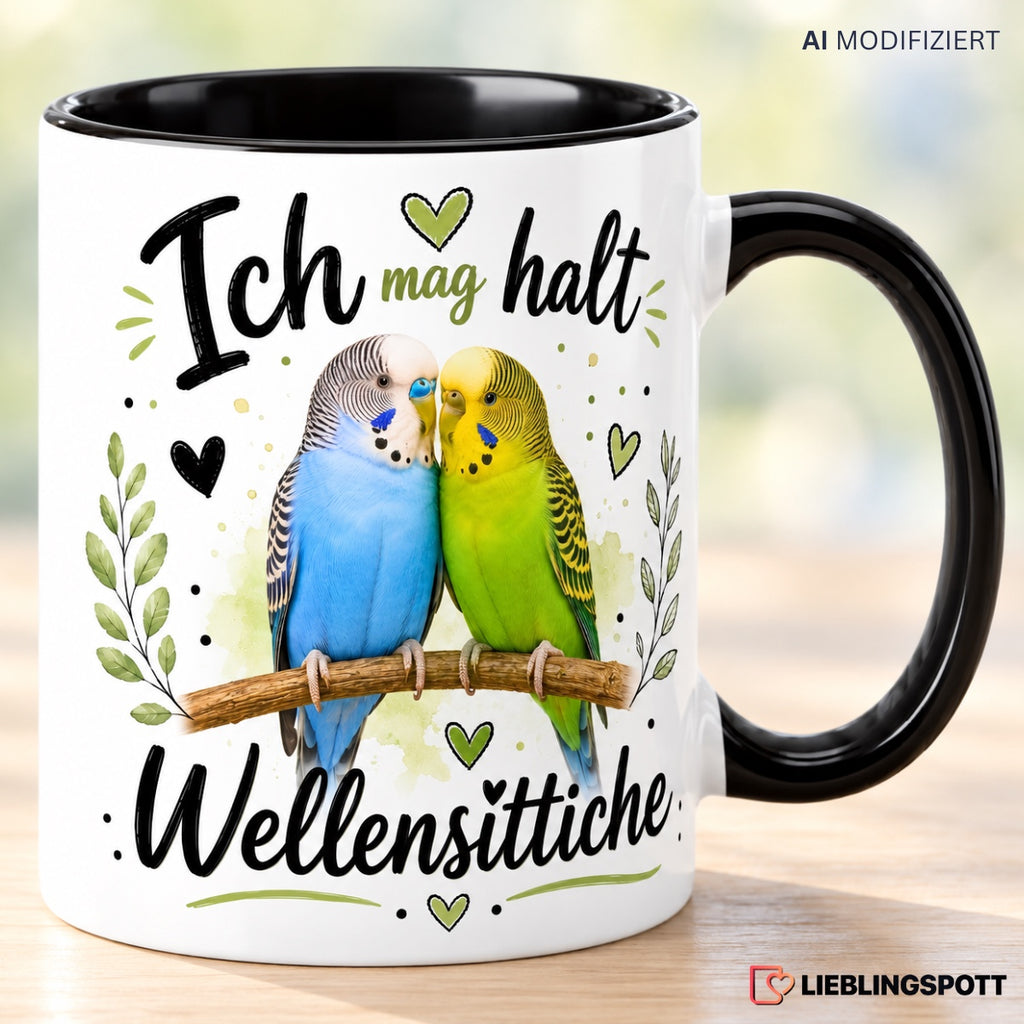 Wellensittich Tasse Ich mag halt Wellensittiche Lifestyle