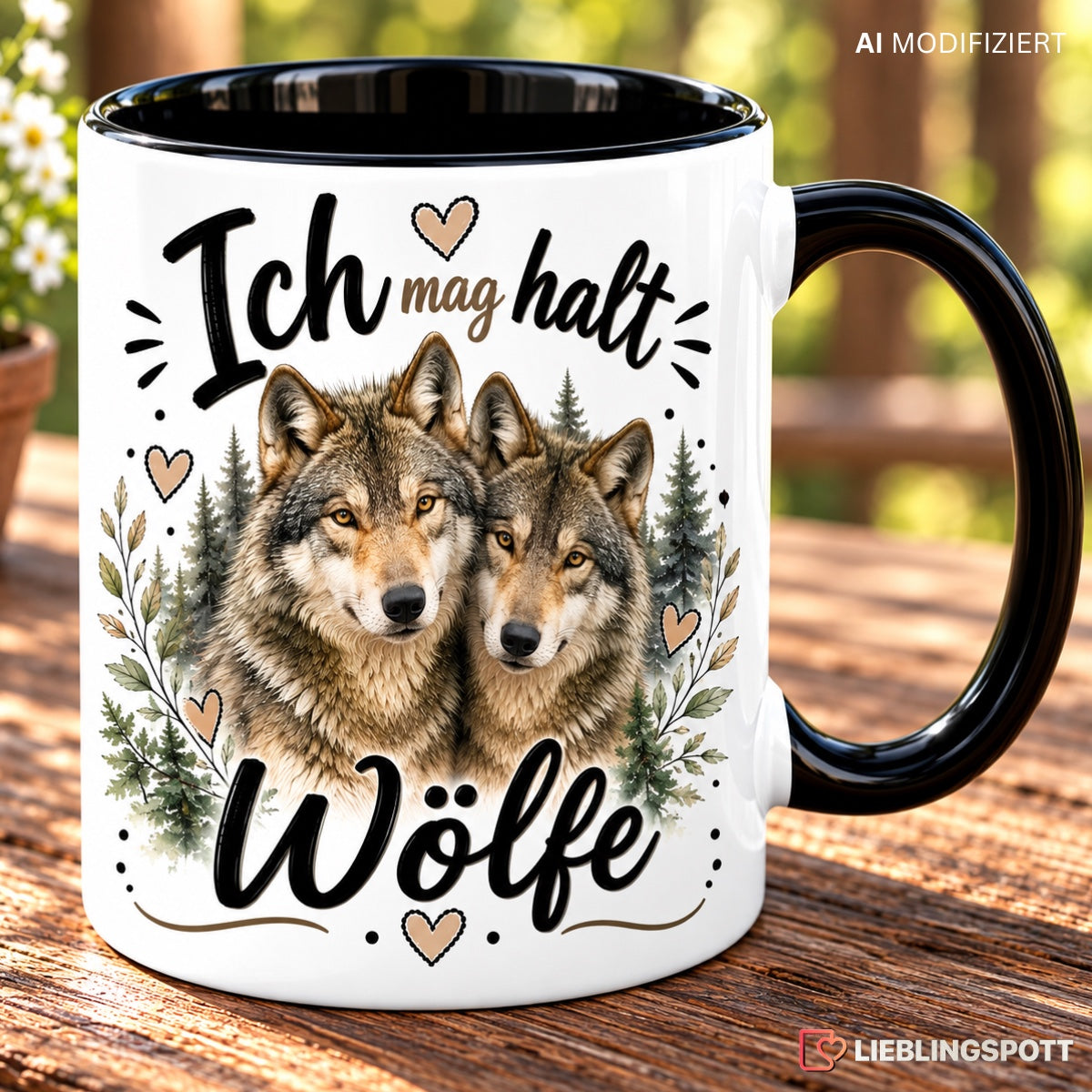 Wölfe Tasse Ich mag halt Wölfe – Lifestyle