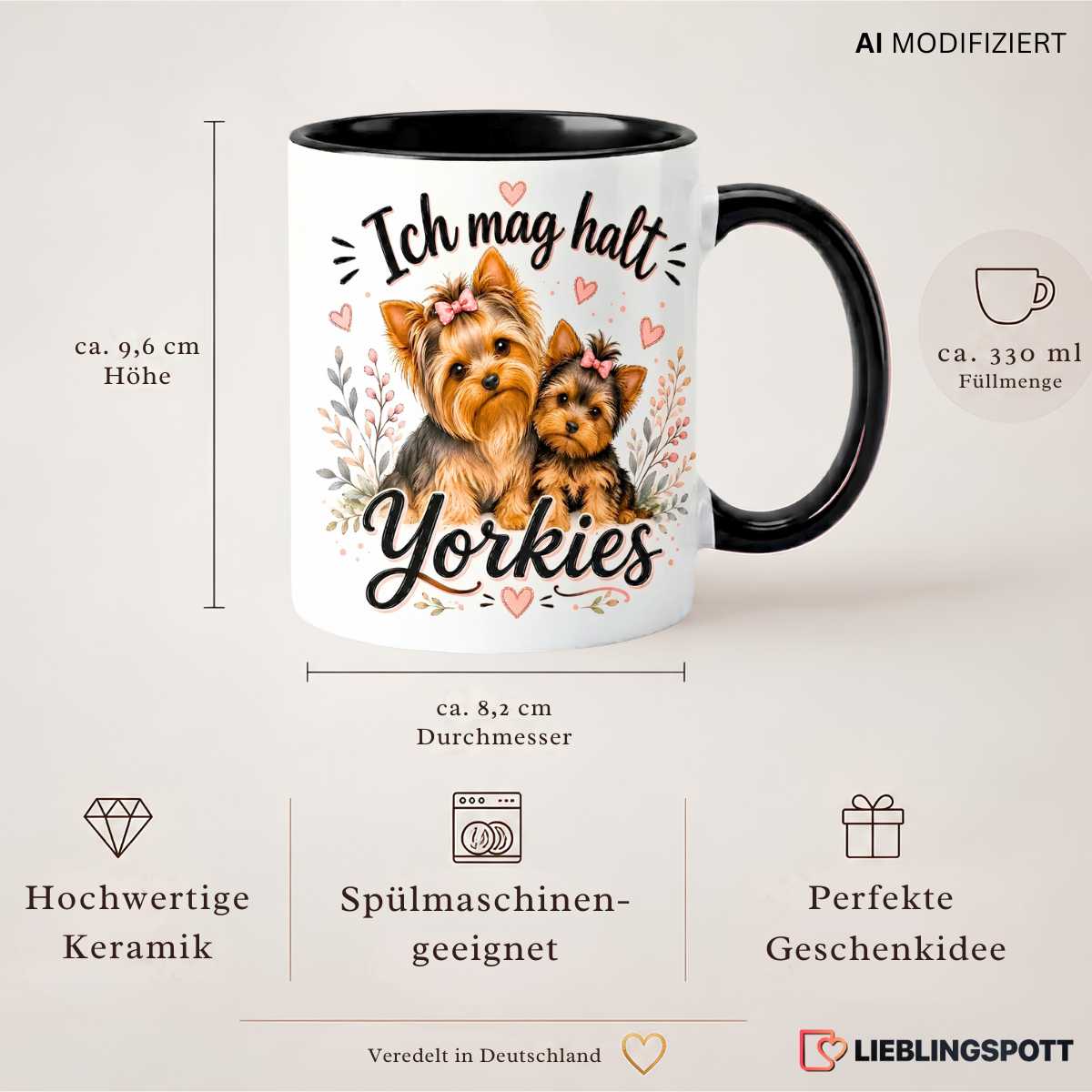 Yorkies Tasse Produktdetails